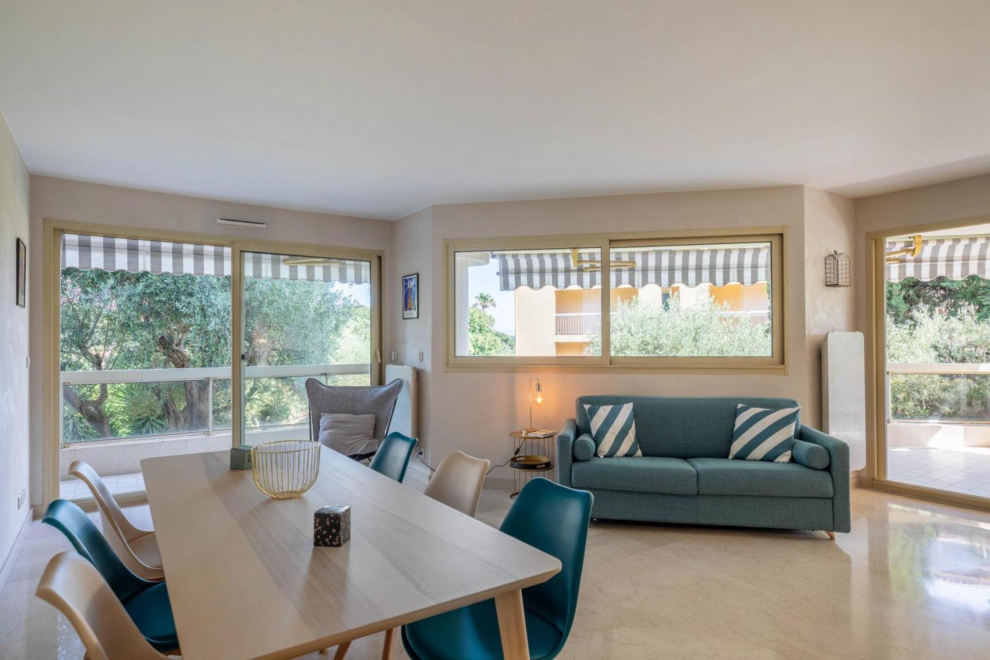 Tanit Piscine, 6 Couchages, Parking Apartment อองทีบส์ ภายนอก รูปภาพ